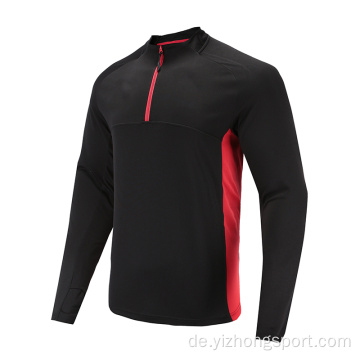 Herren Fußball Wear Top Schwarz